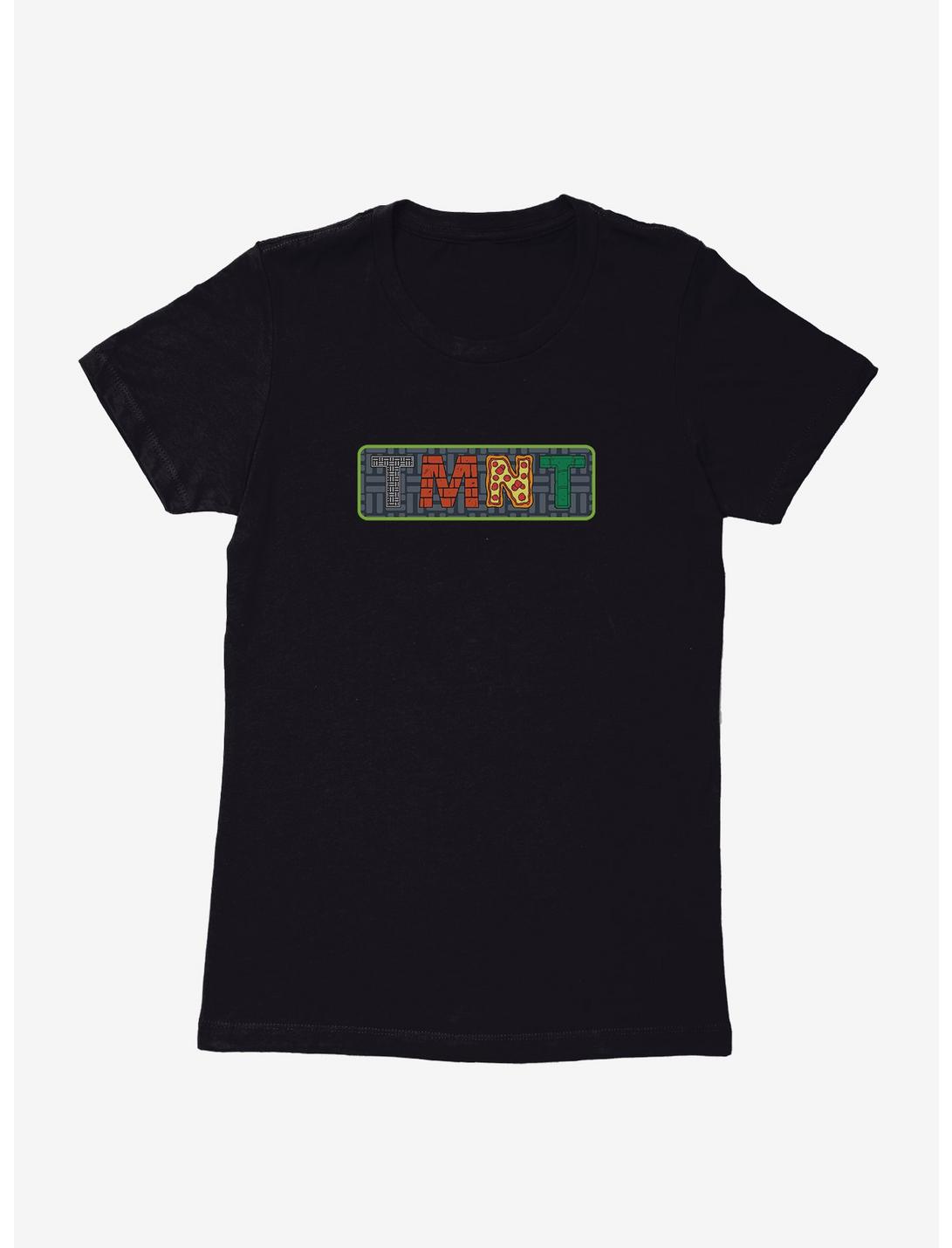 Teenage Mutant Ninja Turtles TMNT Badge Womens T-Shirt, BLACK, hi-res