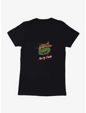 Teenage Mutant Ninja Turtles Chalk Lines Michelangelo Party Dude Womens T-Shirt, , hi-res