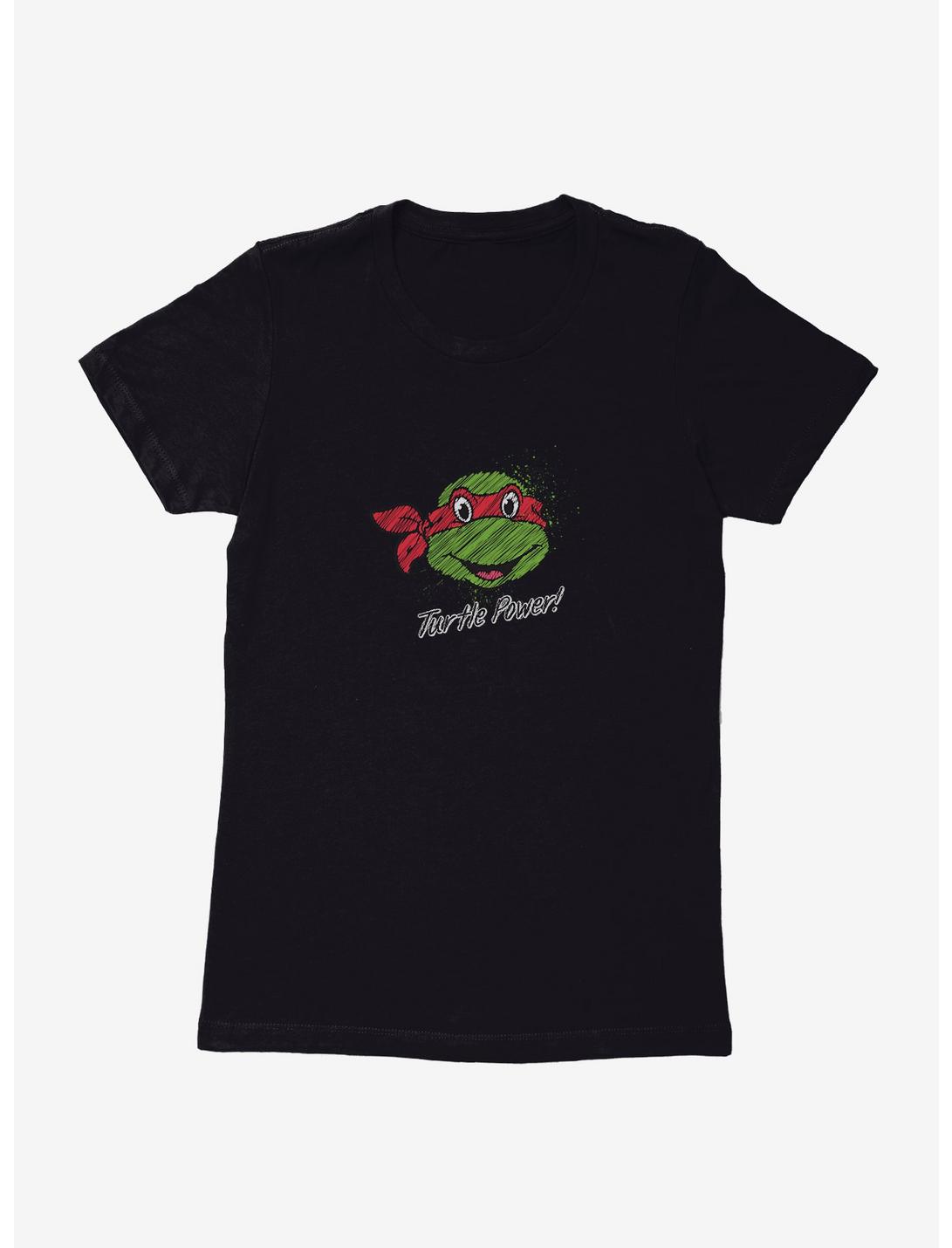 Teenage Mutant Ninja Turtles Chalk Lines Raphael Turtle Power Womens T-Shirt, , hi-res