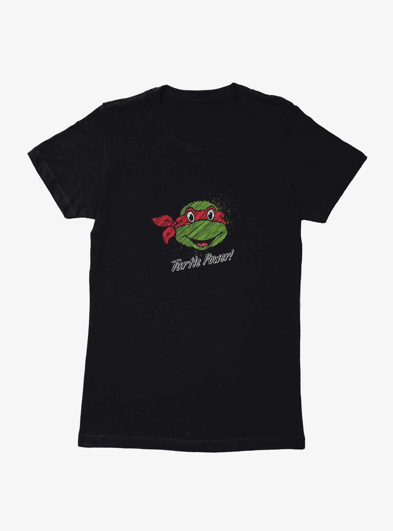Teenage Mutant Ninja Turtles Chalk Lines Raphael Turtle Power Womens T-Shirt, , hi-res