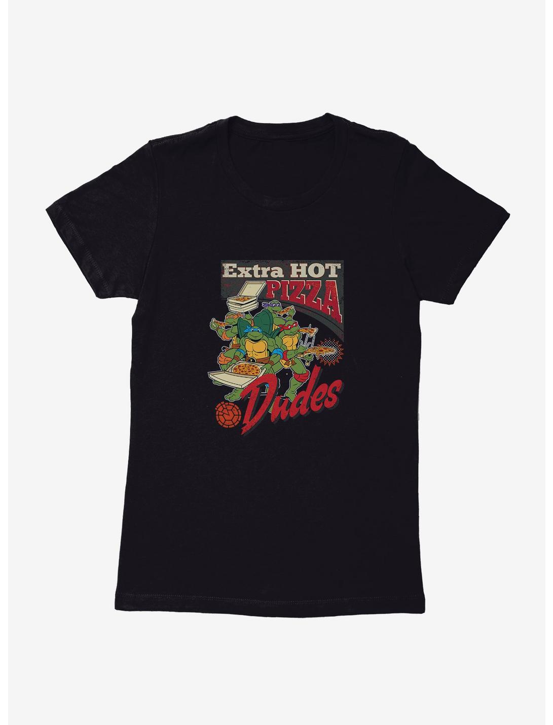 Teenage Mutant Ninja Turtles Extra Hot Pizza Womens T-Shirt, BLACK, hi-res