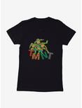 Teenage Mutant Ninja Turtles Patterned Logo Letters Group Womens T-Shirt, BLACK, hi-res