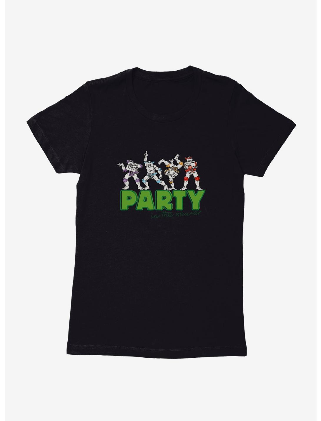 Teenage Mutant Ninja Turtles Party Womens T-Shirt, BLACK, hi-res