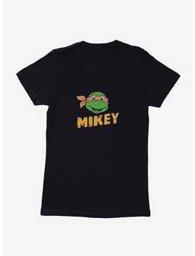 Teenage Mutant Ninja Turtles Mikey Face Pizza Name Womens T-Shirt, , hi-res