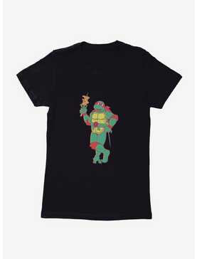 Teenage Mutant Ninja Turtles Raphael Eating Pizza Womens T-Shirt, , hi-res