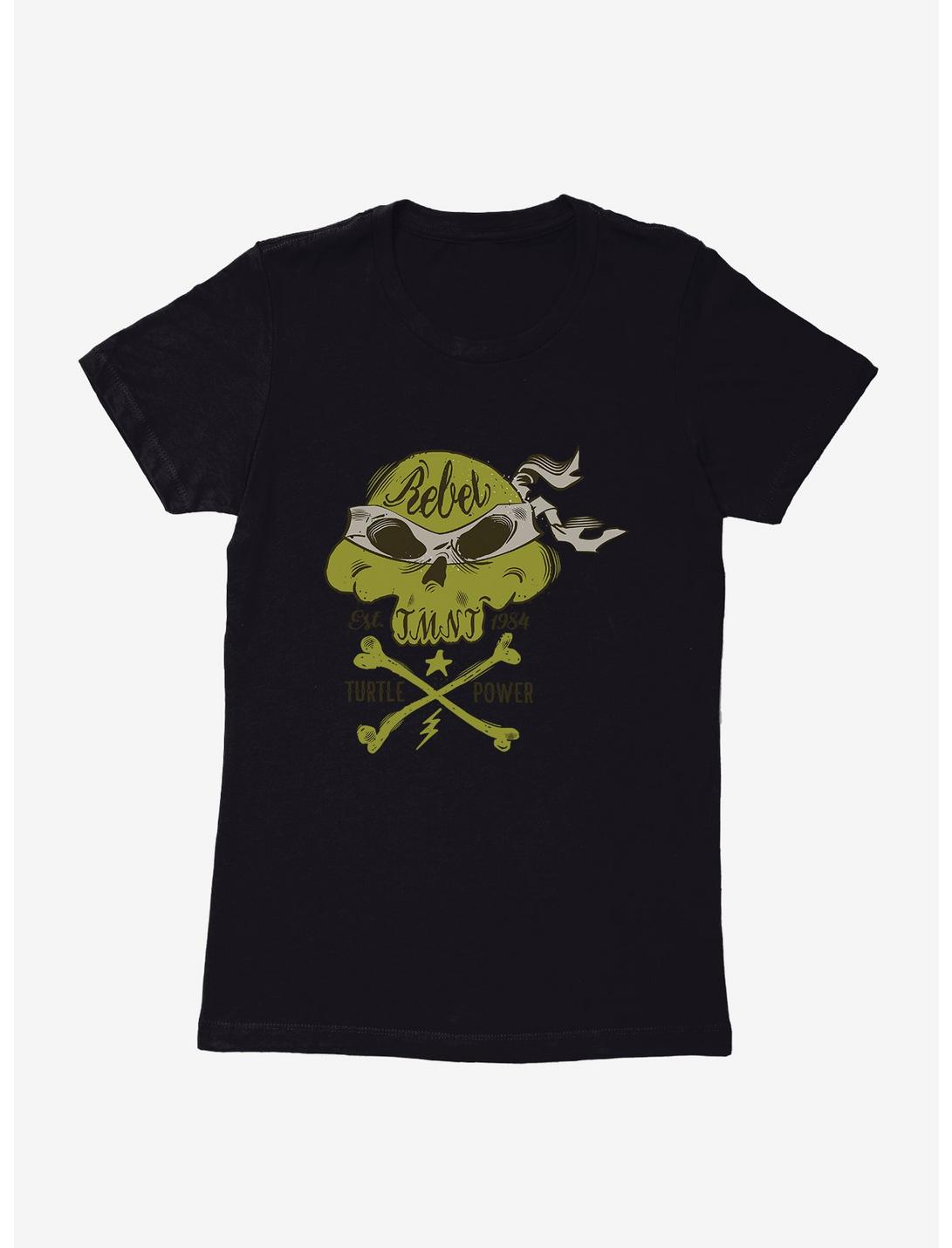 Teenage Mutant Ninja Turtles Skull Bandana Womens T-Shirt, BLACK, hi-res