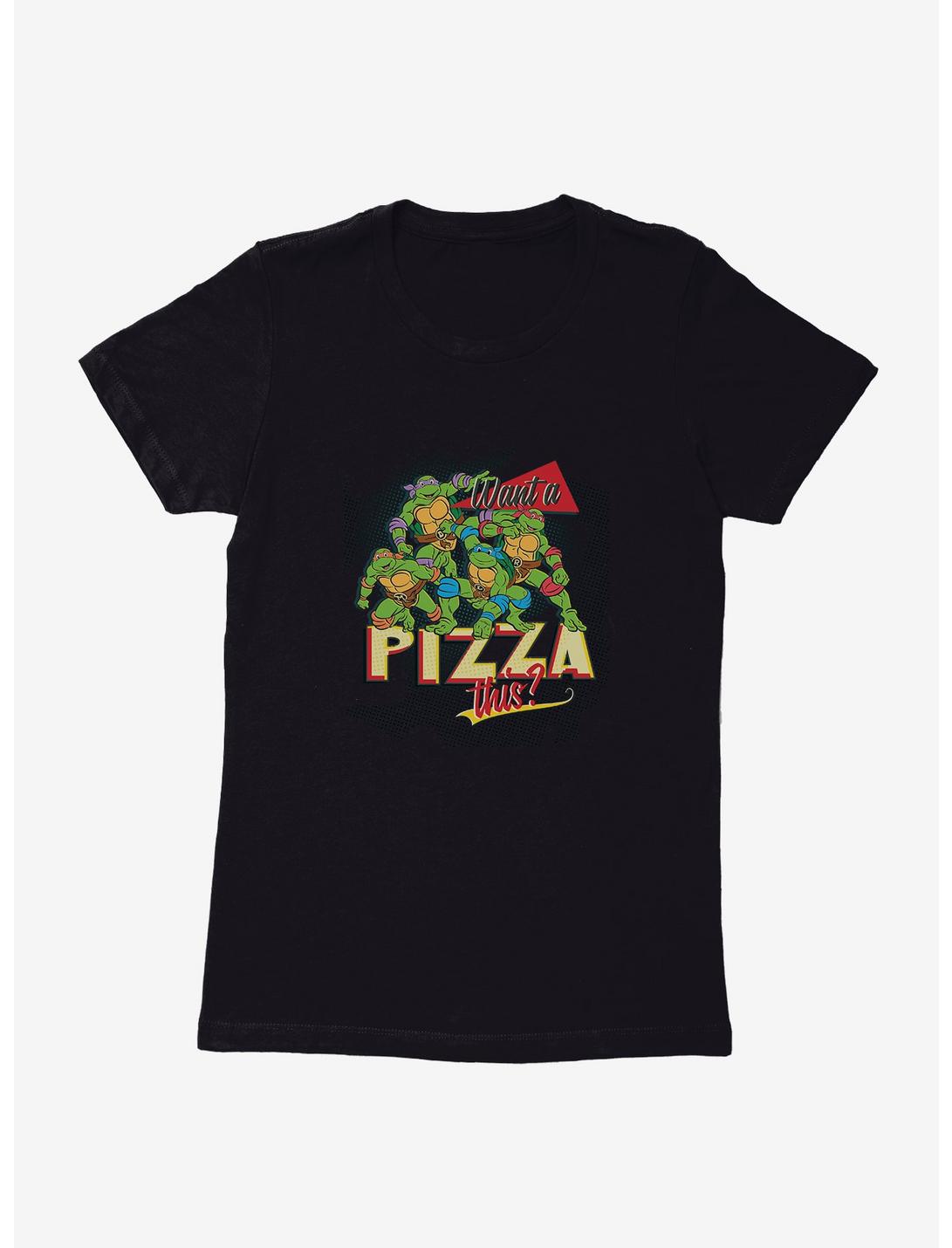 Teenage Mutant Ninja Turtles Pizza This Womens T-Shirt, BLACK, hi-res