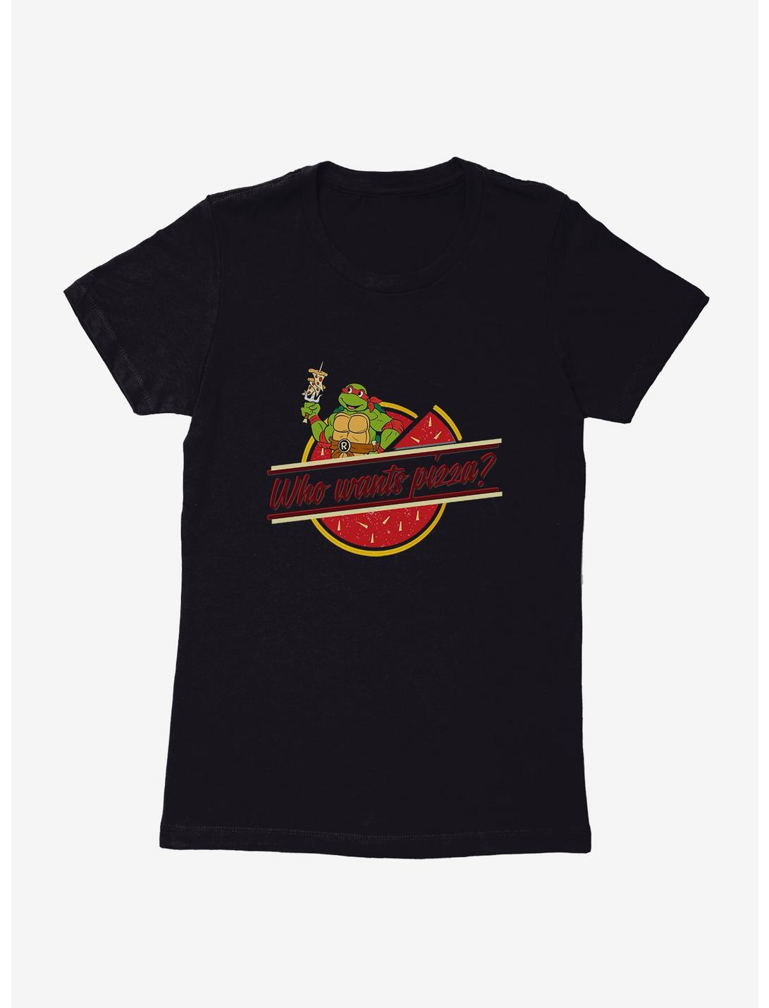 Teenage Mutant Ninja Turtles Pizza Time Womens T-Shirt, BLACK, hi-res