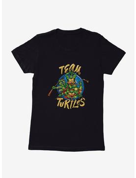 Plus Size Teenage Mutant Ninja Turtles Team Turtle Group Poses Circle Womens T-Shirt, , hi-res
