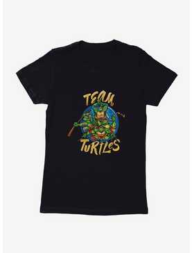 Teenage Mutant Ninja Turtles Team Turtle Group Poses Circle Womens T-Shirt, , hi-res