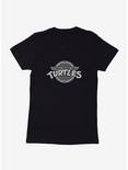 Teenage Mutant Ninja Turtles Classic Grayscale Logo Womens T-Shirt, BLACK, hi-res