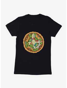 Teenage Mutant Ninja Turtles Group On Pizza Slices Womens T-Shirt, , hi-res