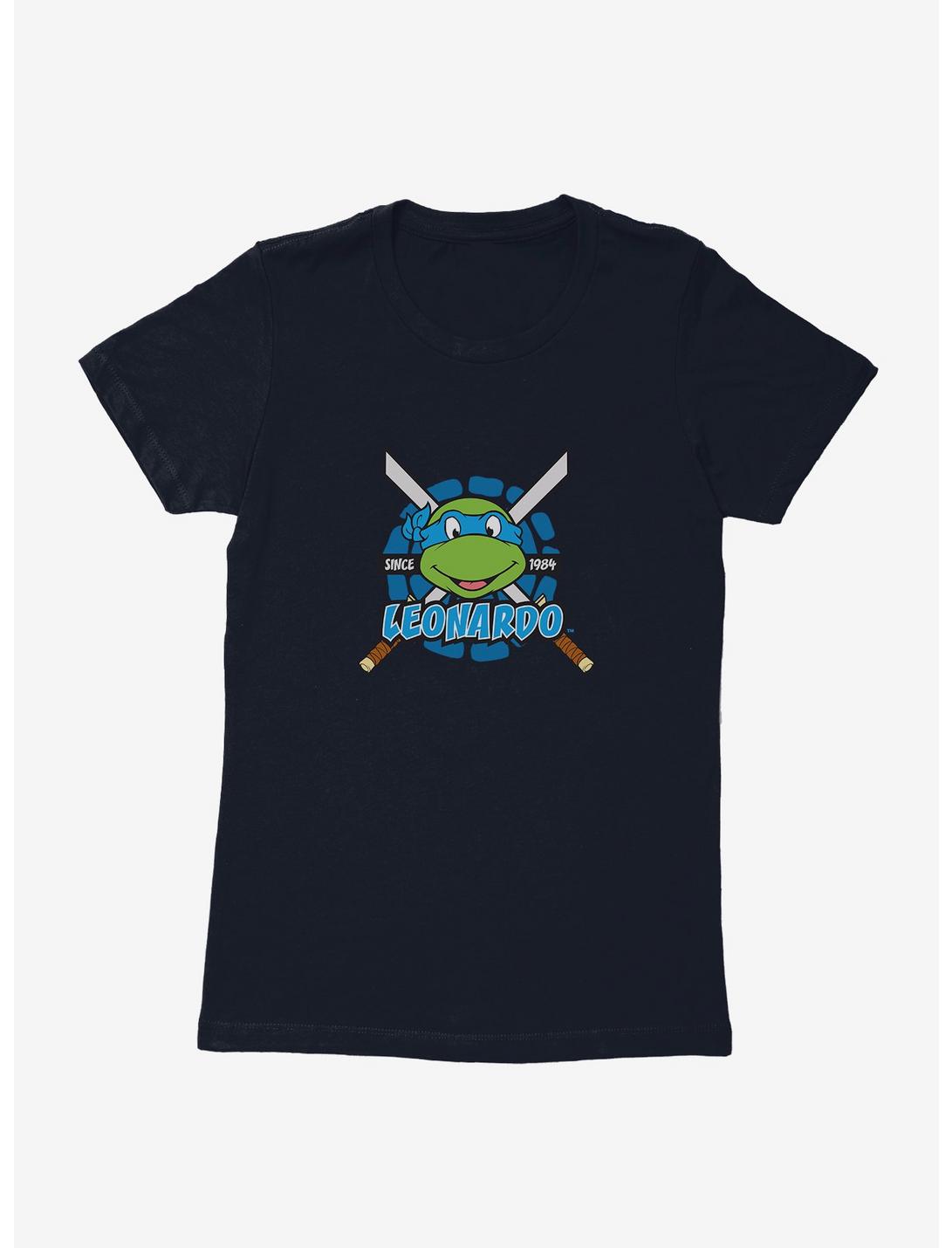 Teenage Mutant Ninja Turtles Leonardo Smie Womens T-Shirt, MIDNIGHT NAVY, hi-res