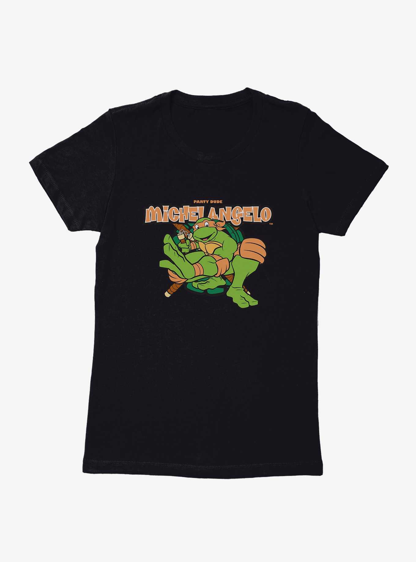 Teenage Mutant Ninja Turtles Michelangelo Party Dude Womens T-Shirt, , hi-res
