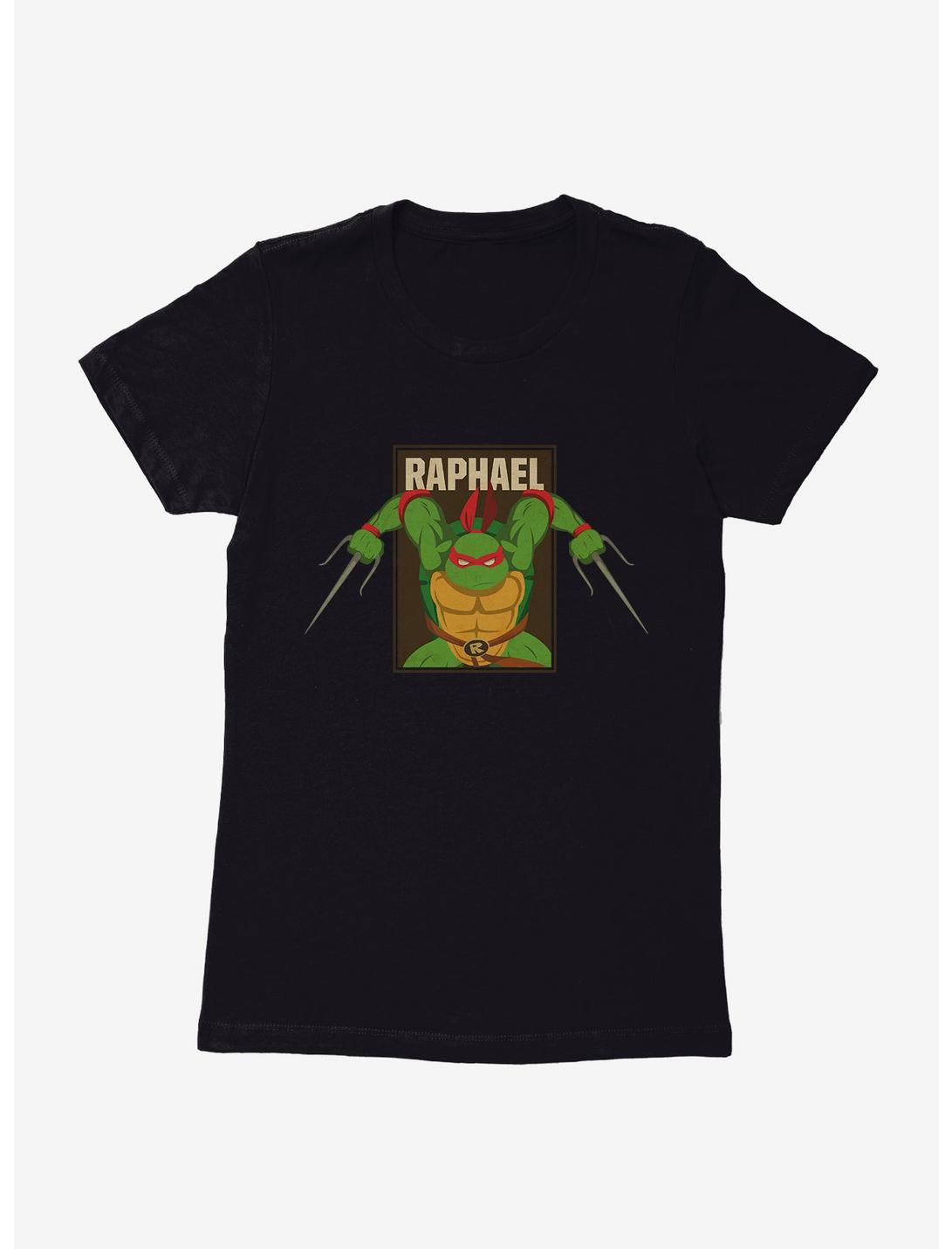 Teenage Mutant Ninja Turtles Raphael Action Pose Square Womens T-Shirt, BLACK, hi-res