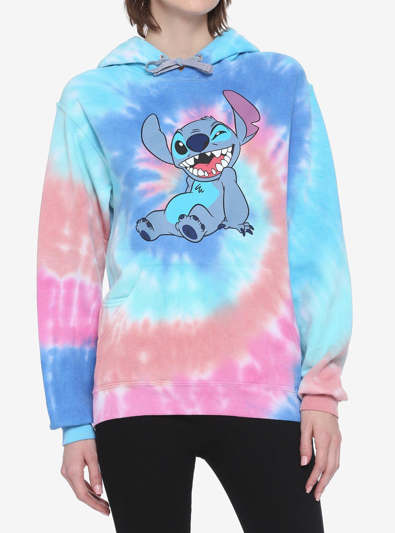 Disney Lilo & Stitch Spiral Tie-Dye Girls Hoodie