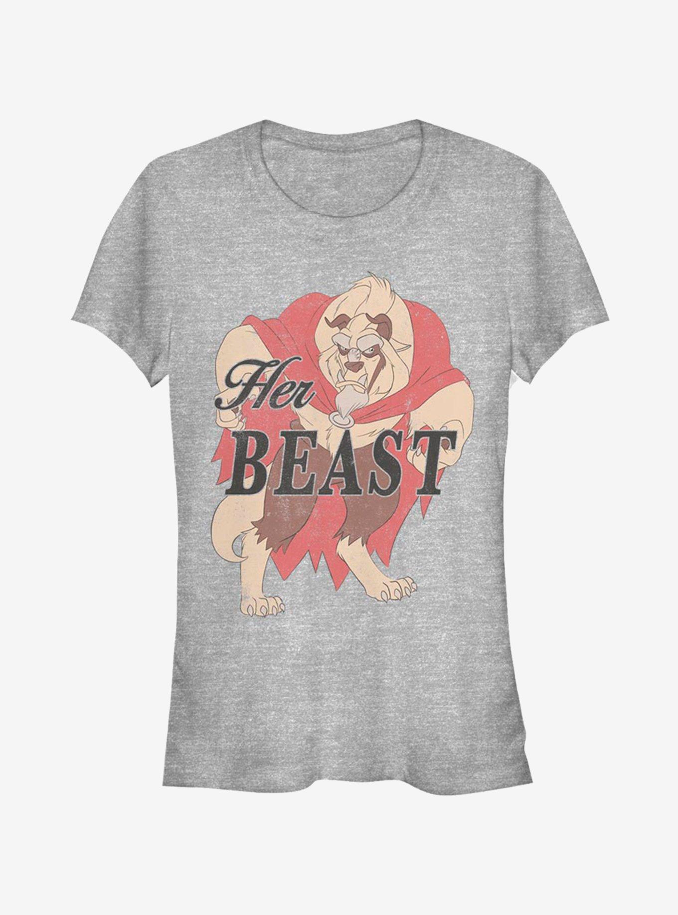 Disney Beauty And The Beast Her Beast Girls T-Shirt, ATH HTR, hi-res