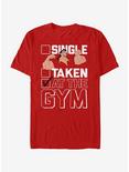 Disney Beauty And The Beast At The Gym T-Shirt, RED, hi-res