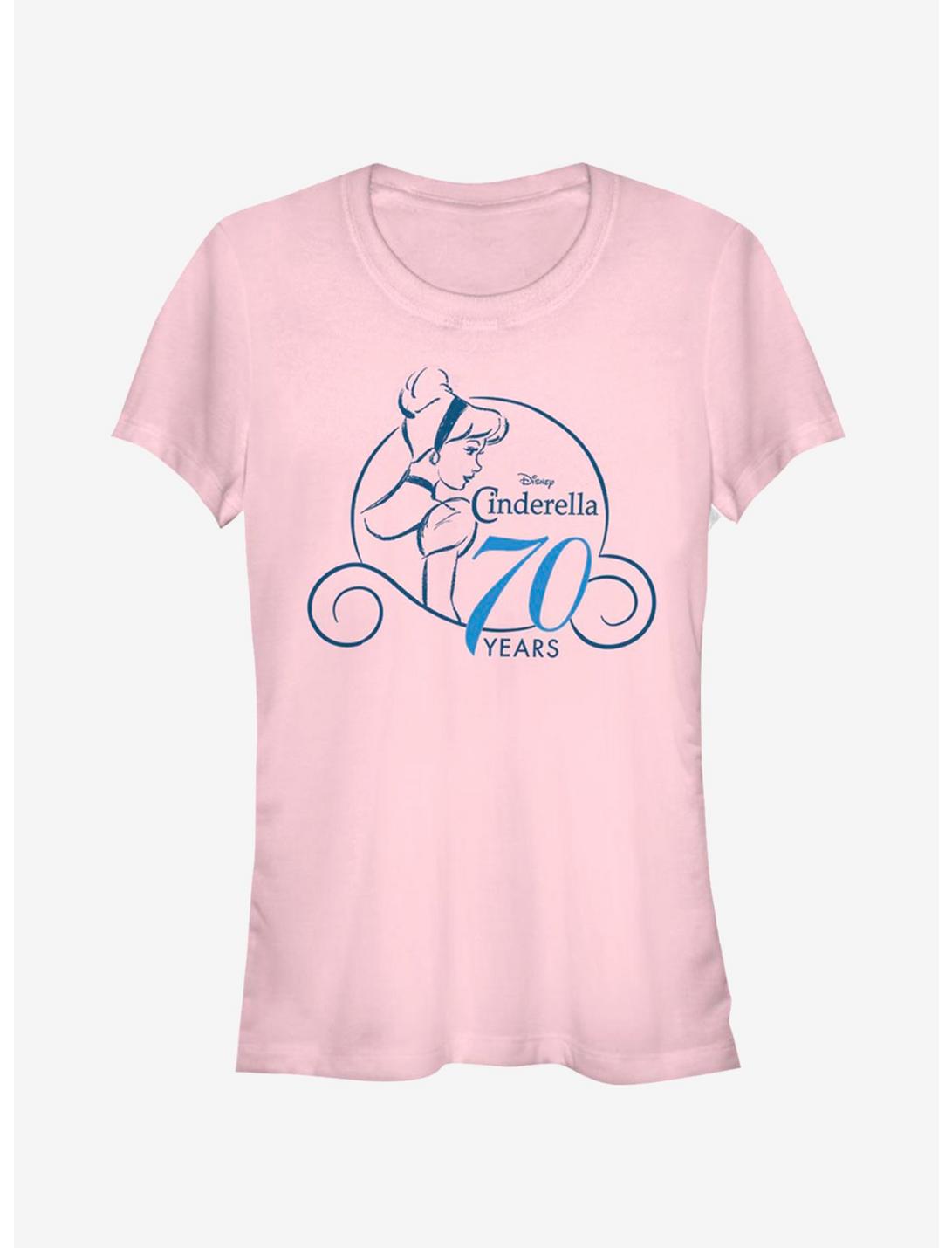 Disney Cinderella Simple Anniversary Girls T-Shirt, LIGHT PINK, hi-res