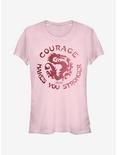 Disney Mulan Courage Girls T-Shirt, LIGHT PINK, hi-res