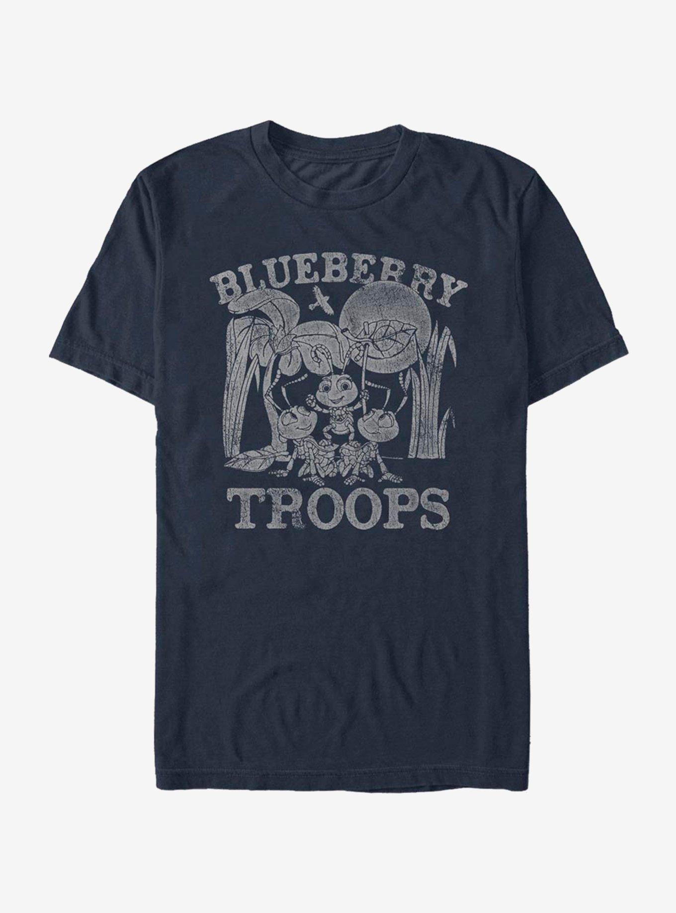 Disney Pixar A Bug's Life Blueberry Troops T-Shirt, NAVY, hi-res