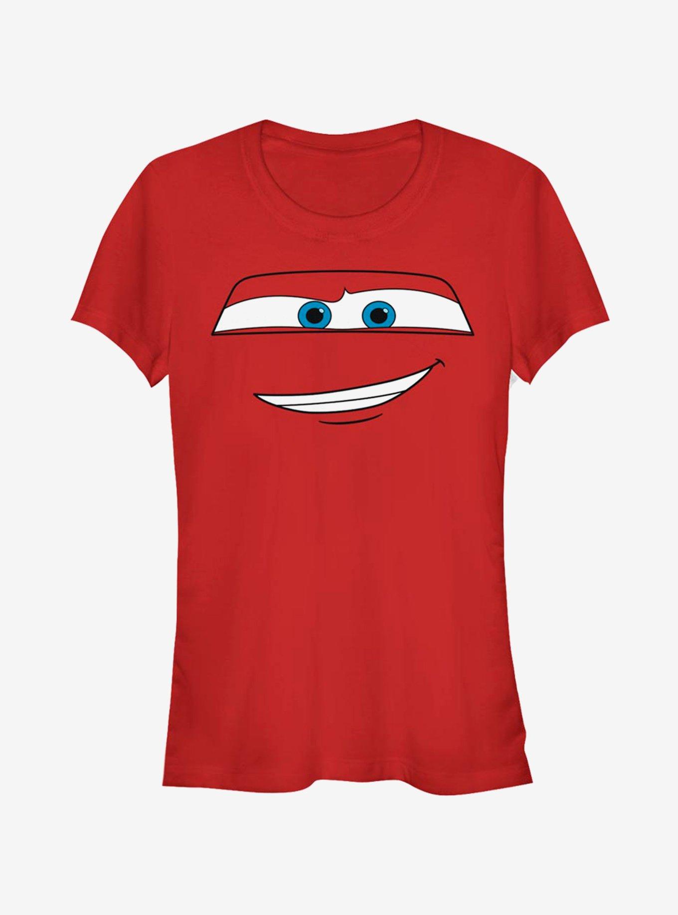 Disney Pixar Cars McQueen Big Face Girls T-Shirt