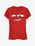Disney Pixar Cars McQueen Big Face Girls T-Shirt, RED, hi-res
