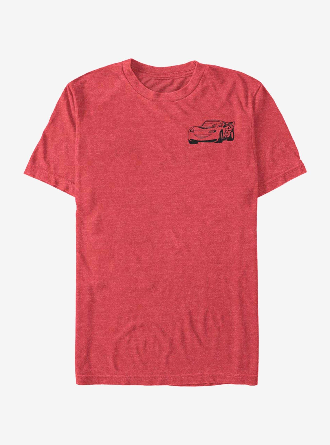 Disney Pixar Cars Lightning McQueen Line T-Shirt