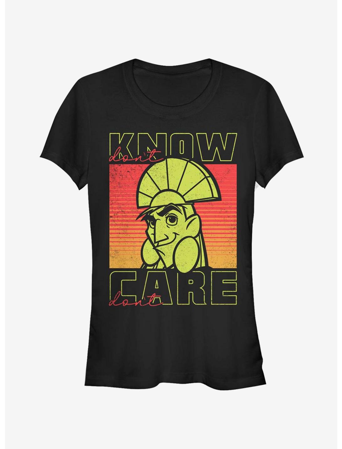 Disney The Emperor's New Groove Don't Know Don't Care Kuzco Girls T-Shirt, BLACK, hi-res