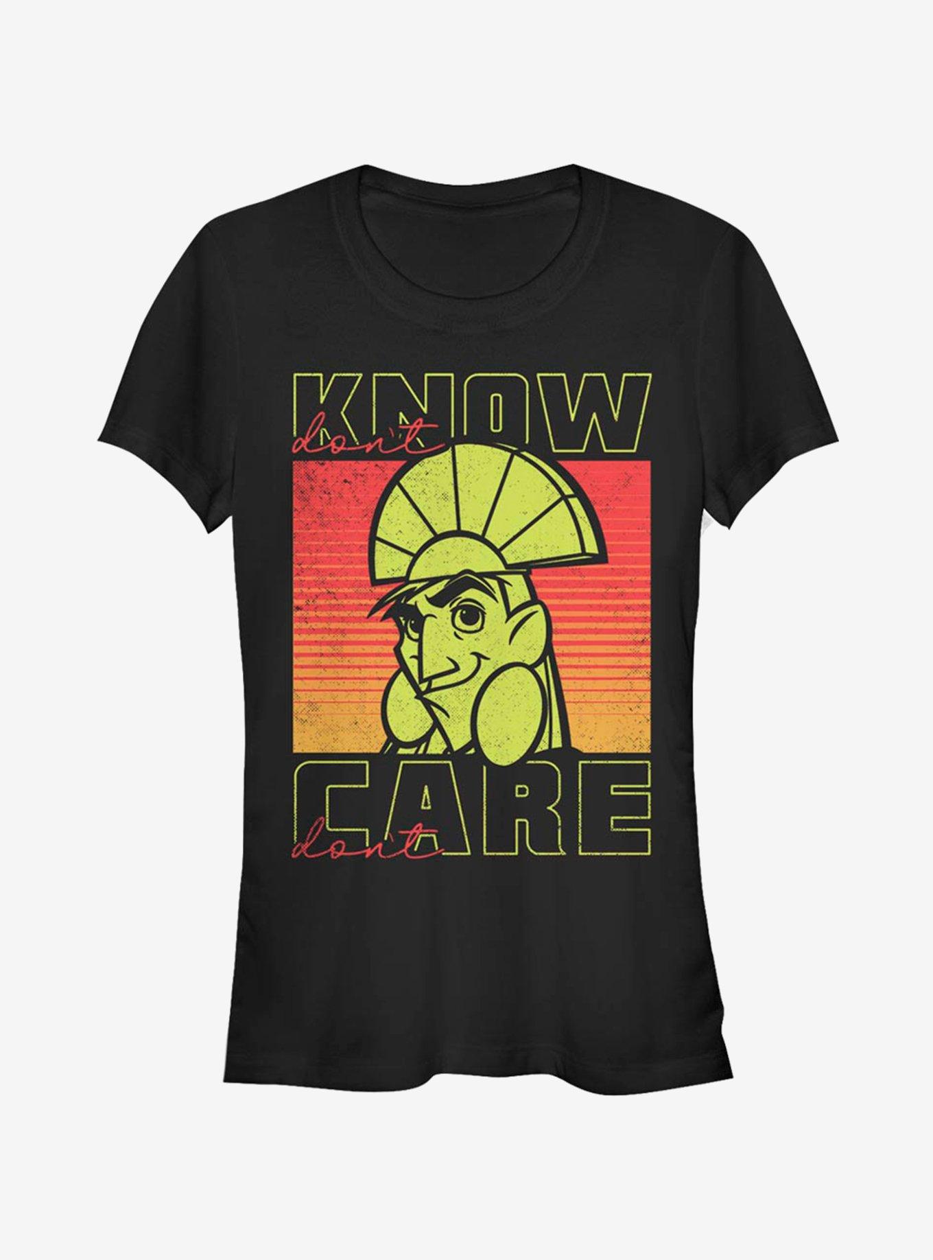 Disney The Emperor's New Groove Don't Know Don't Care Kuzco Girls T-Shirt, BLACK, hi-res