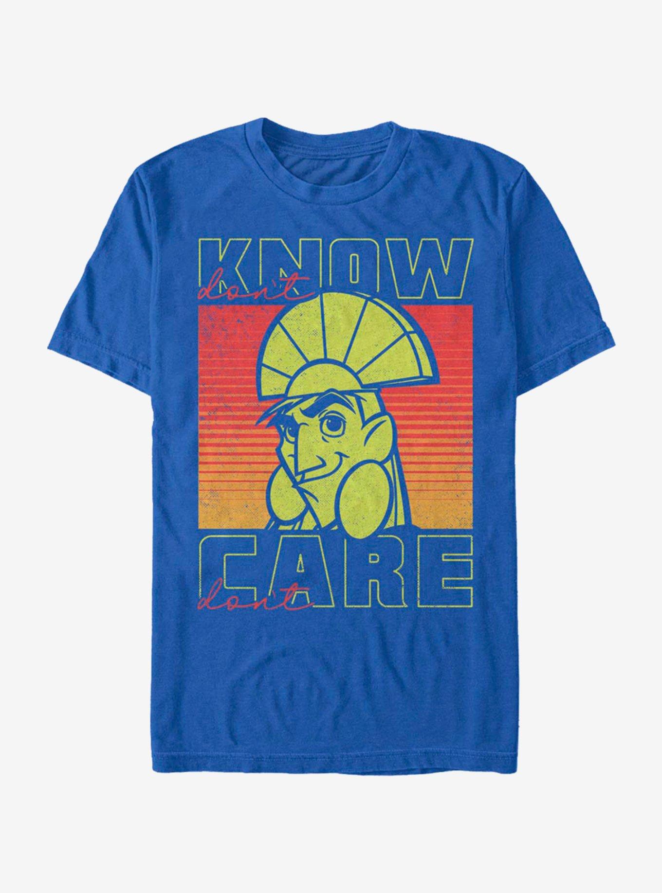 Disney The Emperor's New Groove Don't Know Don't Care Kuzco T-Shirt, ROYAL, hi-res