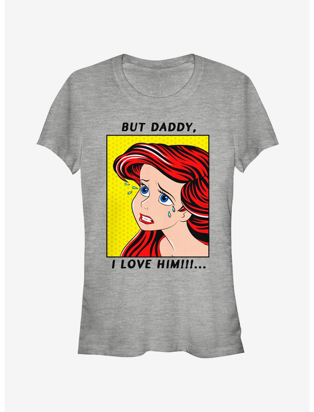 Disney The Little Mermaid Crybaby Ariel Girls T-Shirt, ATH HTR, hi-res