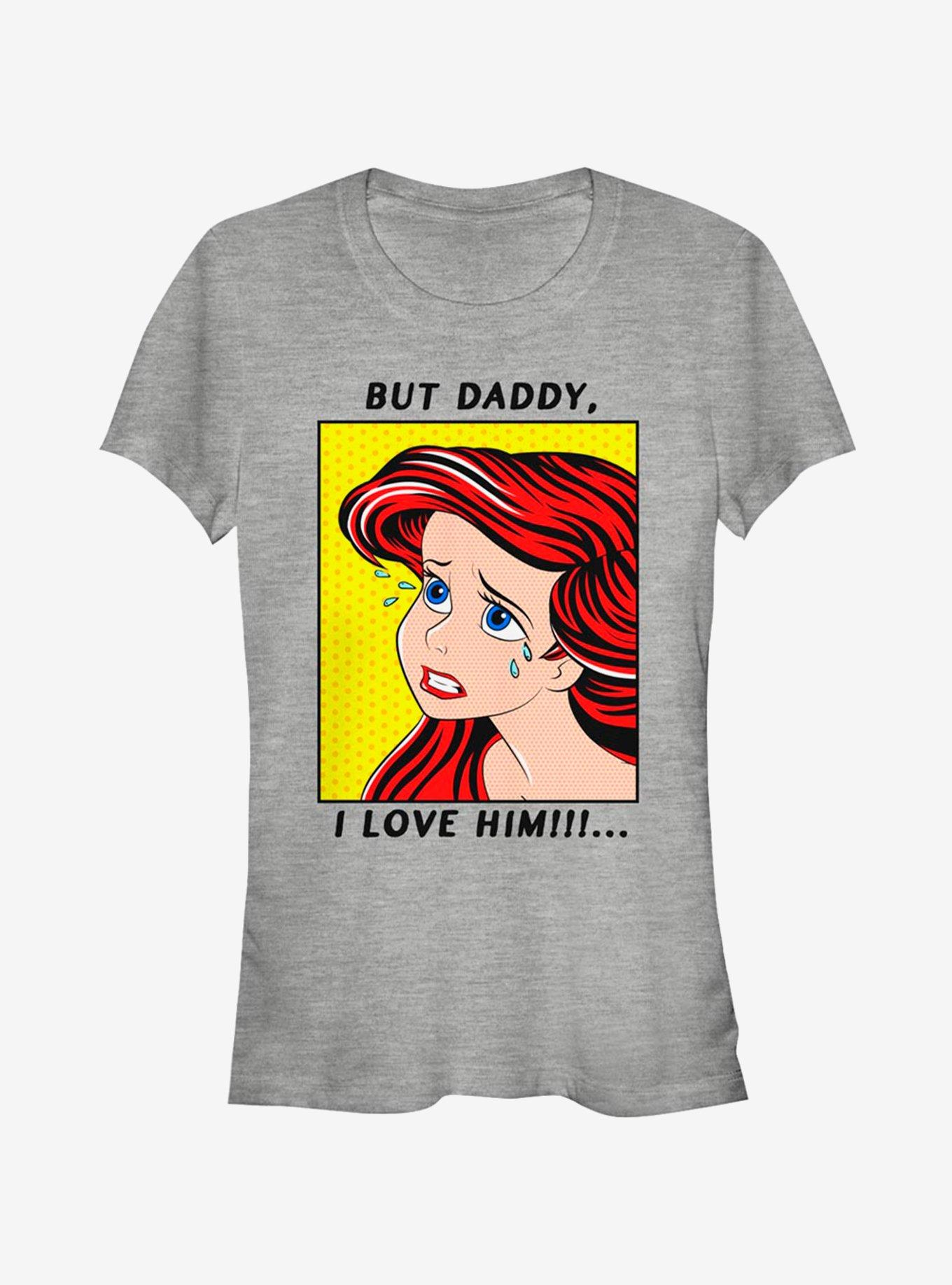 Disney The Little Mermaid Crybaby Ariel Girls T-Shirt, ATH HTR, hi-res