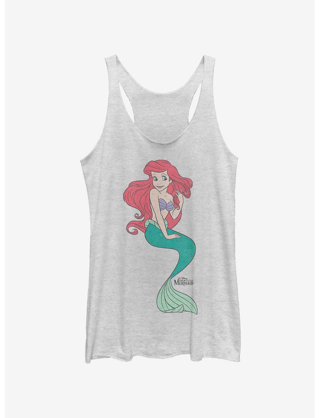 Disney The Little Mermaid Ariel Big Vintage Girls Tank, WHITE HTR, hi-res