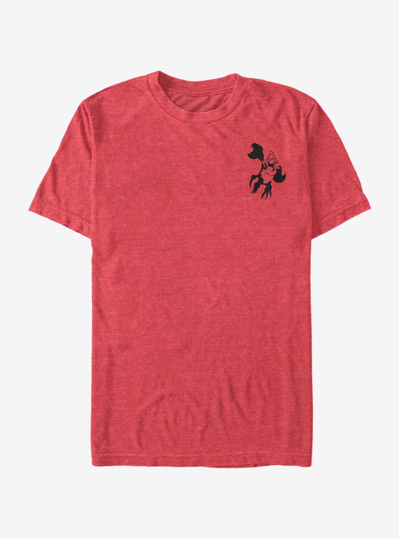 Disney The Little Mermaid Vintage Line Sebastian T-Shirt, RED HTR, hi-res