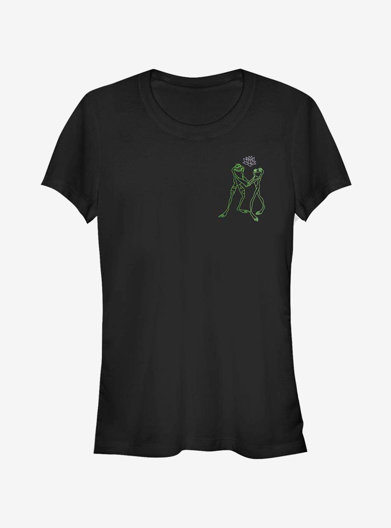 Disney The Princess And The Frog Dancing Frogs Girls T-Shirt, BLACK, hi-res