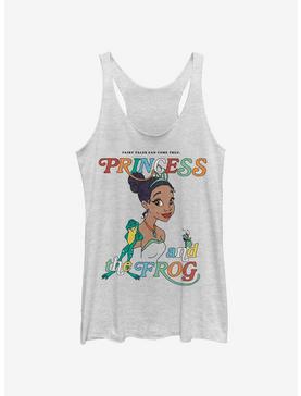 Disney The Princess And The Frog Princess Frog Girls Tank, WHITE HTR, hi-res