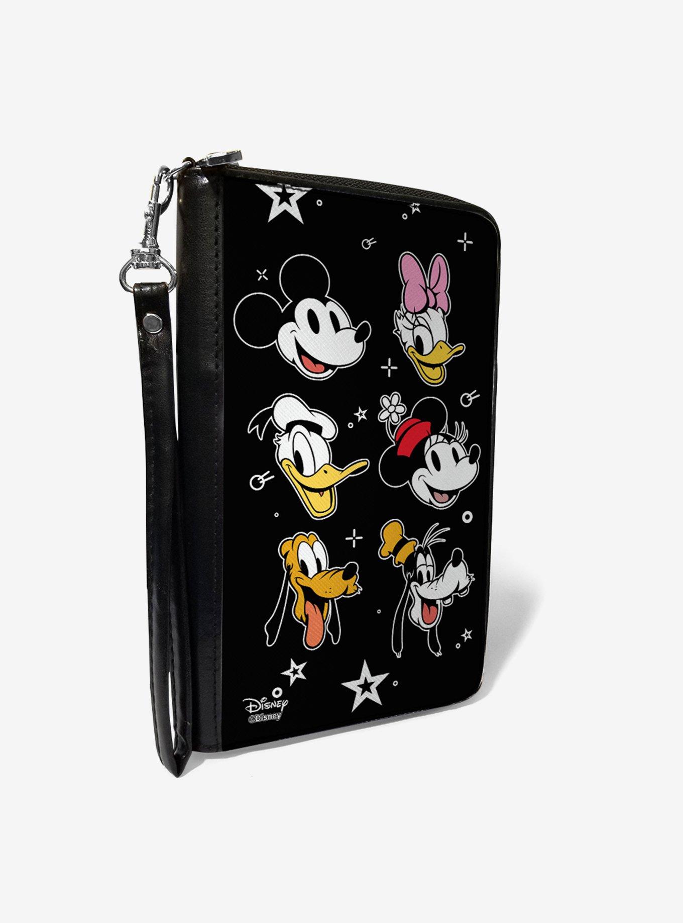 Disney The Sensational Six Smiling Faces Stars Zip Around Rectangle Wallet, , hi-res