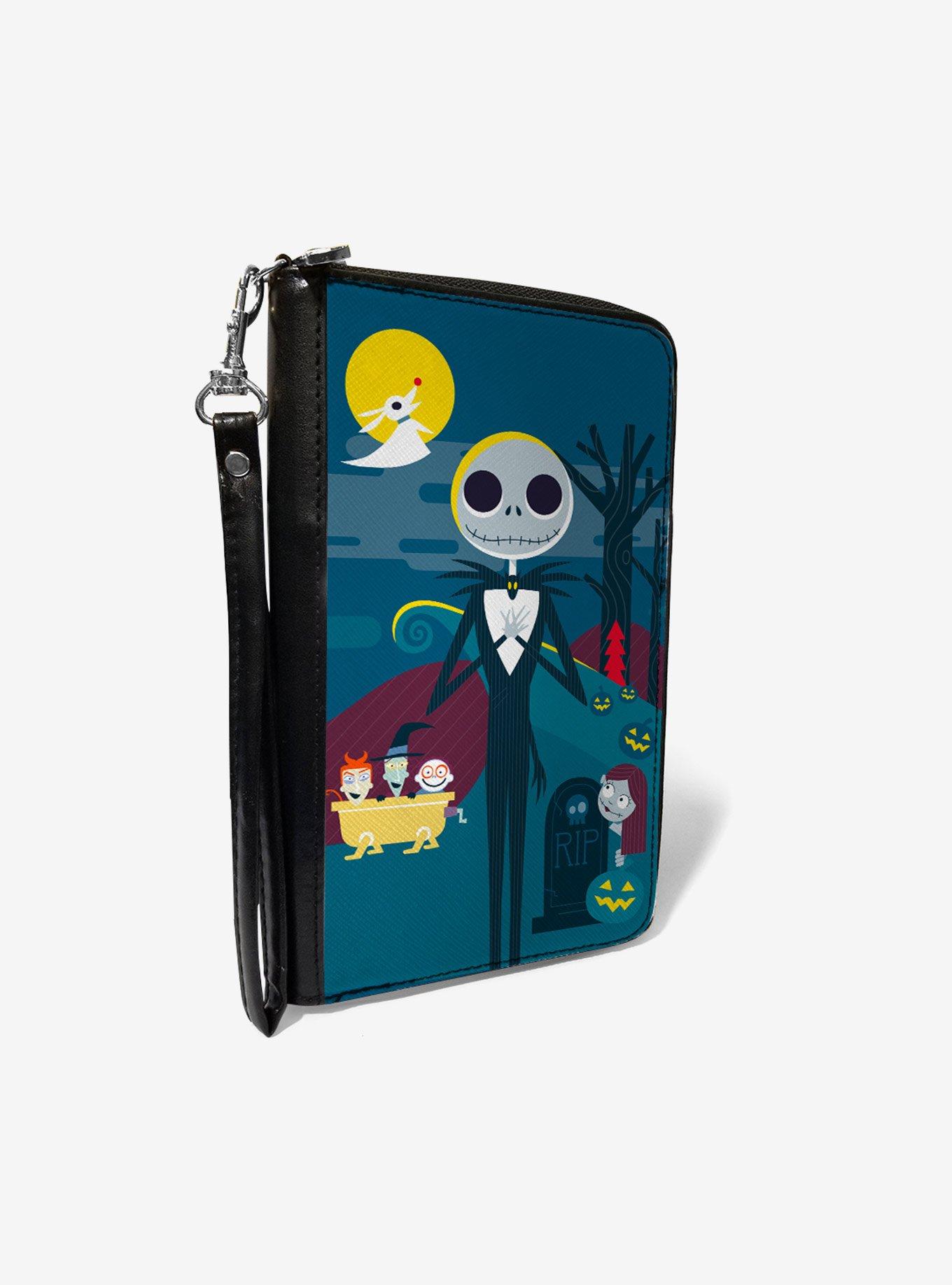 The Nightmare Before Christmas Jack Cemetery Zip Around Wallet Hot Topic