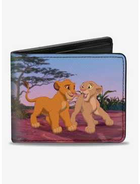 Disney The Lion King Young Simba Nala Bifold Wallet, , hi-res