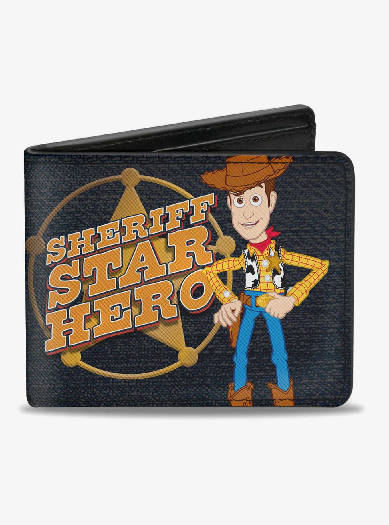 Disney Pixar Toy Story Woody Sheriff Star Badge Bifold Wallet, , hi-res