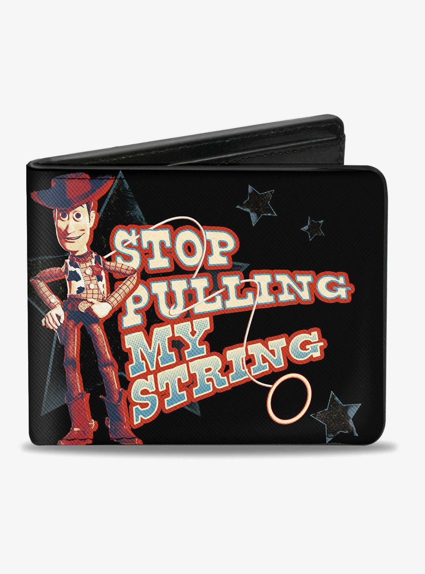Disney Pixar Toy Story Woody Stop Pulling My String Bifold Wallet, , hi-res