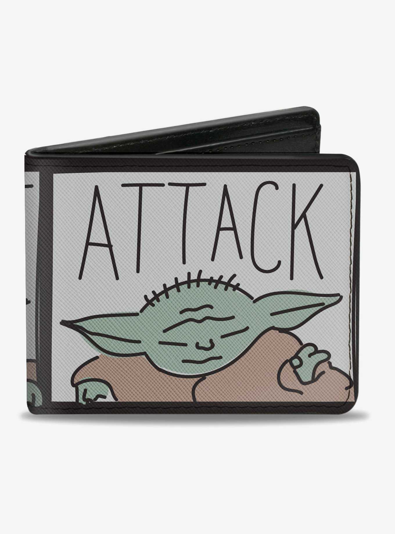 Star Wars The Child Attack Protect Blocks Bifold Wallet, , hi-res
