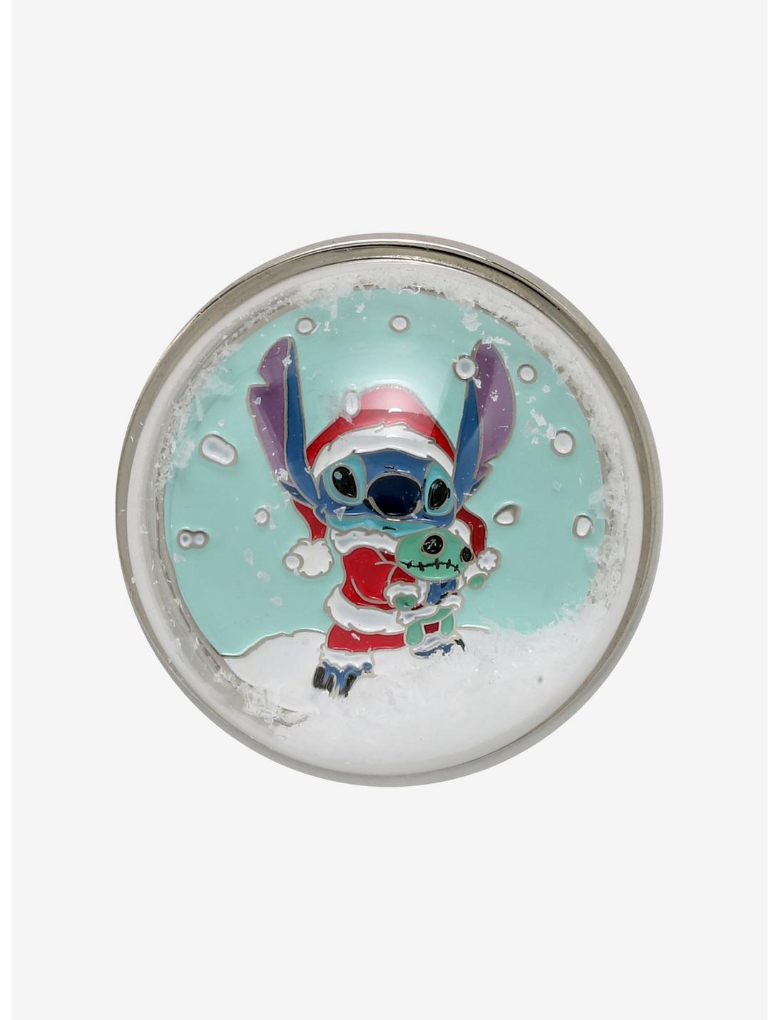 Loungefly Disney Lilo & Stitch Snow Globe Stitch Enamel Pin, , hi-res