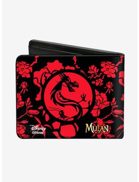 Plus Size Disney Mulan Flower Blossoms Mushu Crikee Icon Bifold Wallet, , hi-res