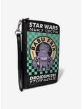 Star Wars Babu Frik Droidsmith Aurebesh Checkers Zip Around Rectangle Wallet, , hi-res