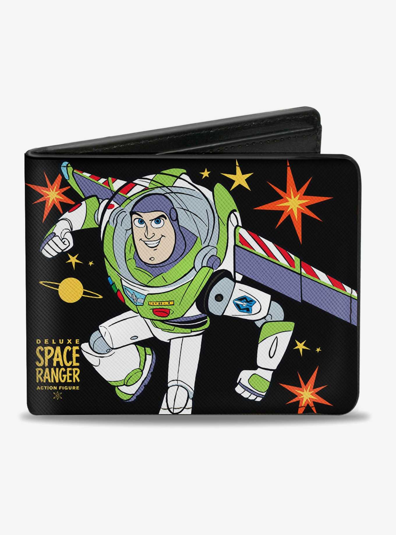 Disney Pixar Toy Story Buzz Lightyear Action Pose Stars Bifold Wallet, , hi-res