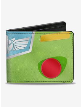 Disney Pixar Toy Story Buzz Lightyear Chest Buttons Bounding Bifold Wallet, , hi-res