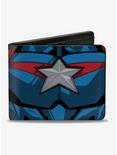 Marvel Captain America Chest Star Back Shield Bifold Wallet, , hi-res