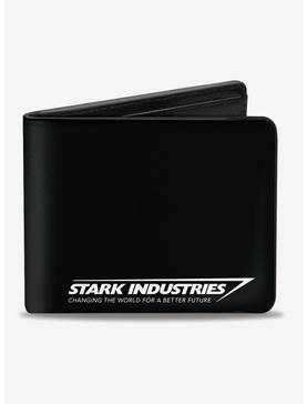 Plus Size Marvel Iron Man Stark Industries Changing World for a Better Future Bifold Wallet, , hi-res